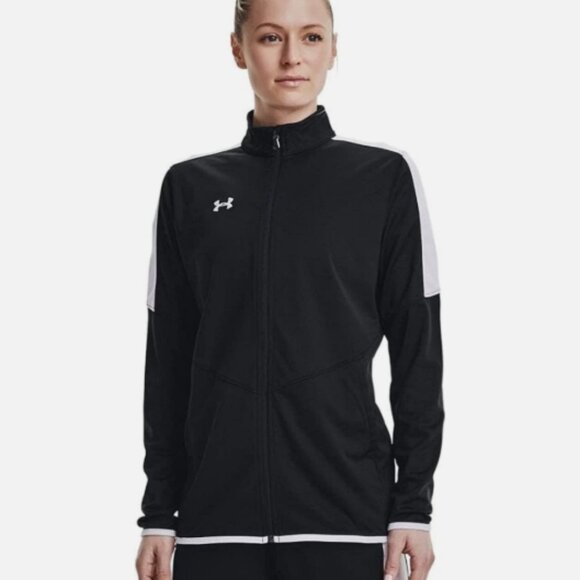 Under Armour Women's Rival Knit Warm-Up Jacket (Black) Size XS - Picture 1 of 3